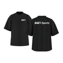 Fitment Kısa Kollu Oversize Bisiklet Yaka Tshirt