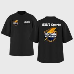 Fitment Kısa Kollu Oversize Bisiklet Yaka Tshirt