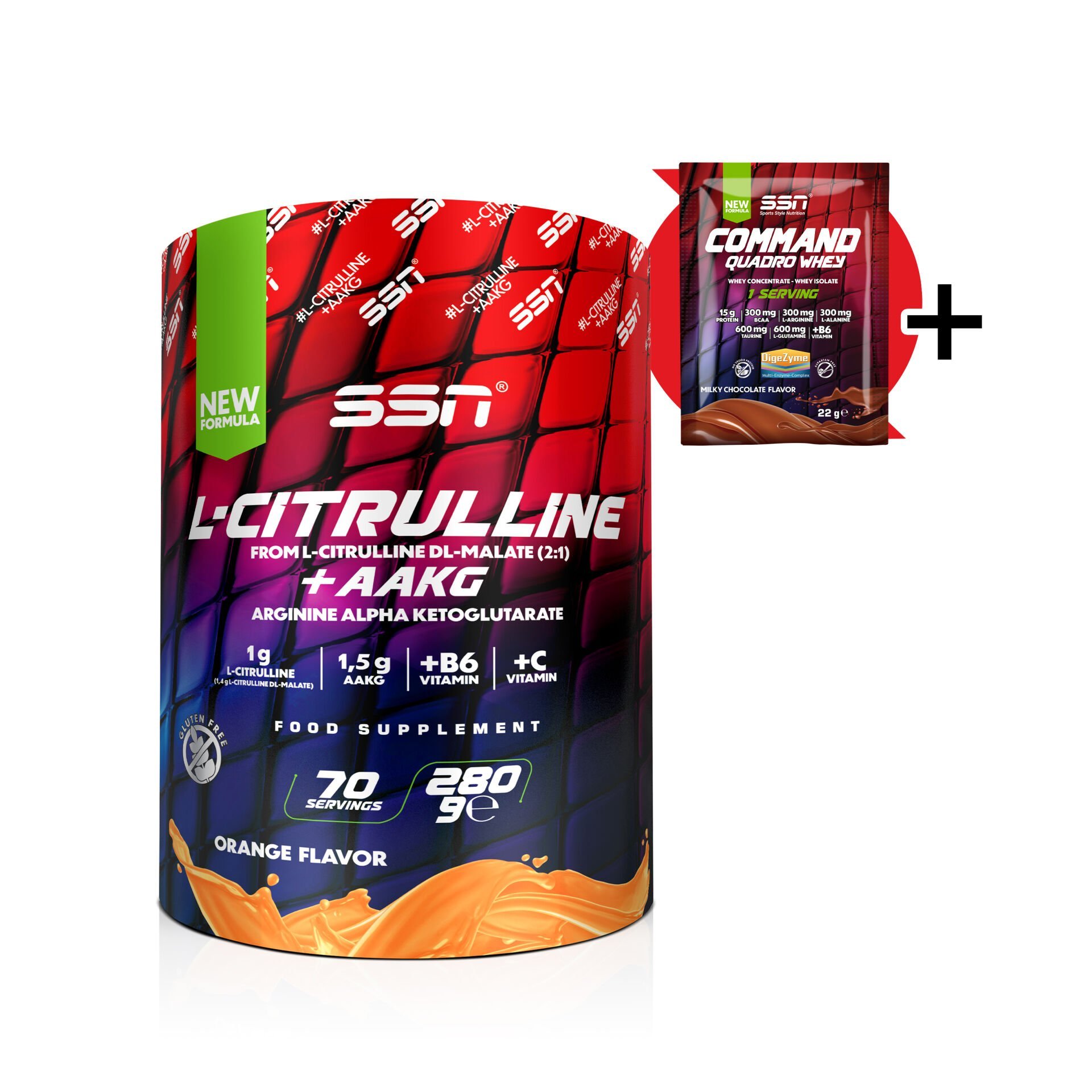 Citrulline Malate Refuel + AAKG 280 Gr (Portakal)