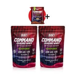 Command Quadro Whey 900 Gr 30 Şase Çilekli (15x2 Doypacks) Komnbinasyon