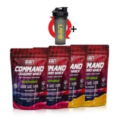 Command Quadro Whey 1800 Gr 60 Şase MIX Çilek Muz Mango (15x4 Doypack) Kombinasyon
