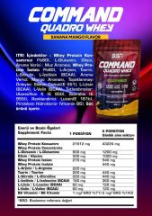 SSN Sports Style Nutrition Command Quadro Whey 1780 Gr 70 Şase MIX Çikolata- Muz Mango ( 40 x 1 box - 15 x 2 Doypacks) Kombinas
