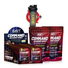 SSN Sports Style Nutrition Command Quadro Whey 1780 Gr 70 Şase MIX Çikolata-Çilek ( 40 x 1 box - 15 x 2 Doypacks) Kombinasyon