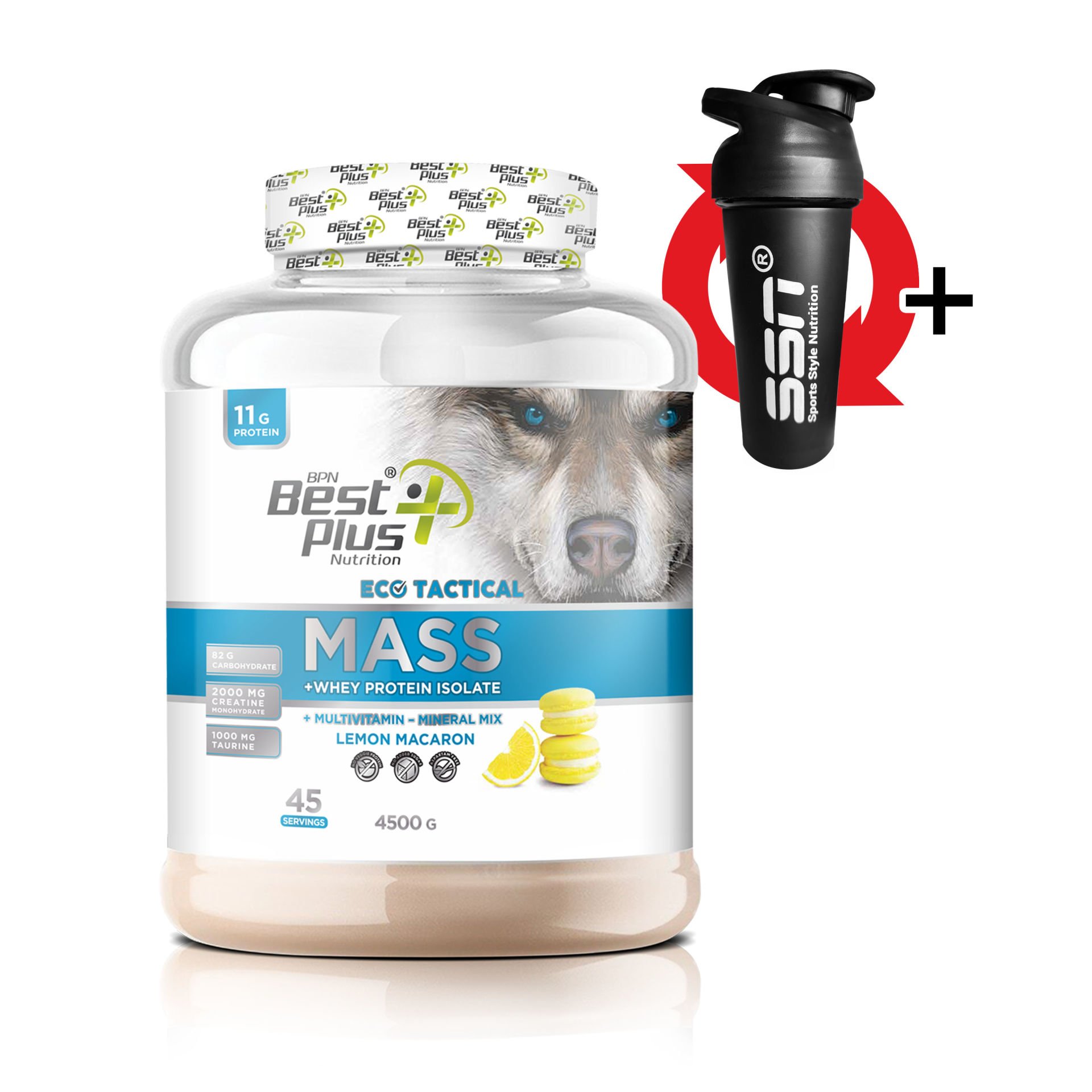 Eco Tactical Mass 4500 Gr (Limon Makaron) Karbonhidrat Kilo Aldırıcı