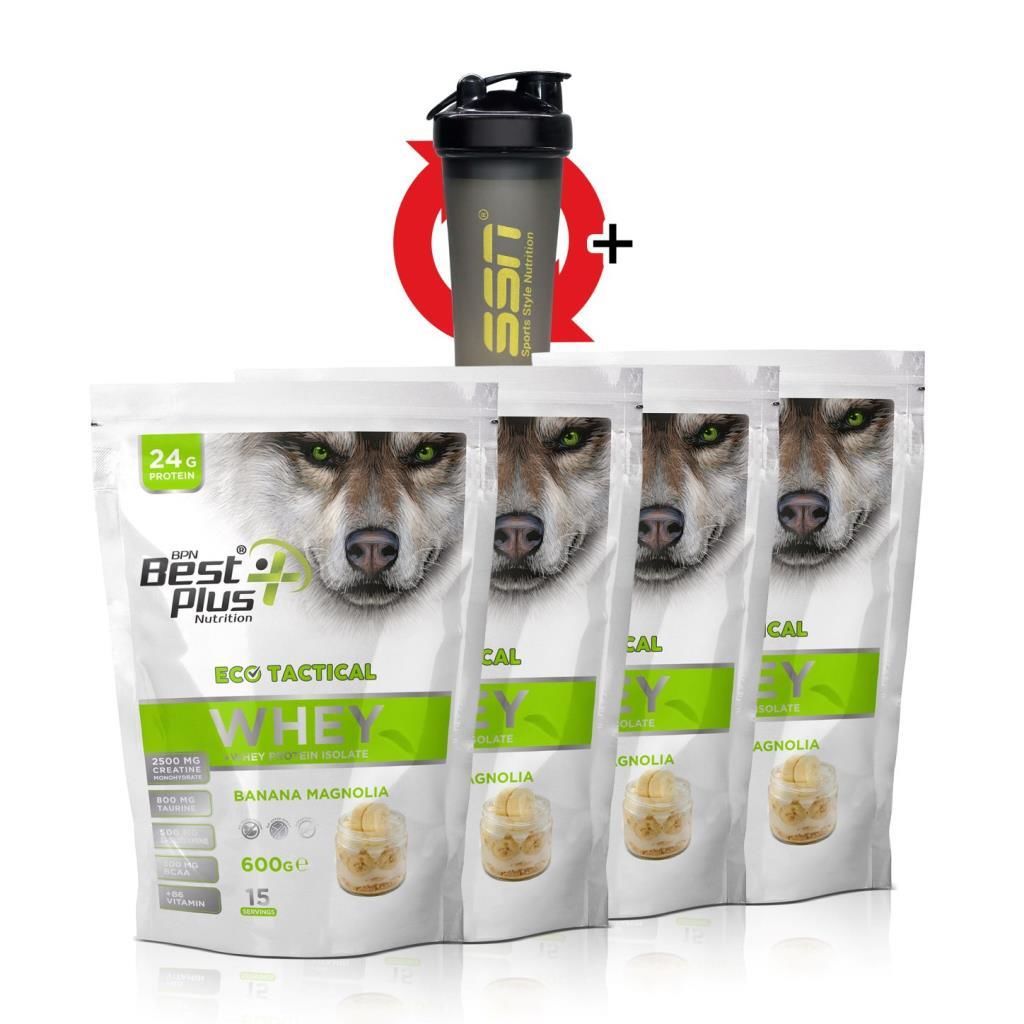 Eco Tactical Whey 600 Gr 3 Alana 1 Bedava ( 4 x Bpn Eco Tactical Whey 600 Gr)