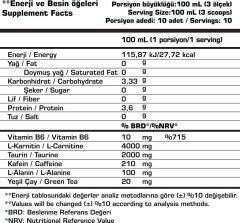 Eco Tactical L-Carnitine 4000 mg 1000 mL (Cuba Libre Kokteyl/Kola-Limon)