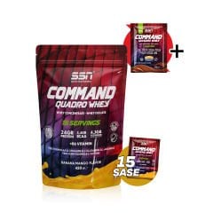 Command Quadro Whey 30 Gr 15 Şase Doypack 450 Gr (Muz-Mango) Protein Tozu
