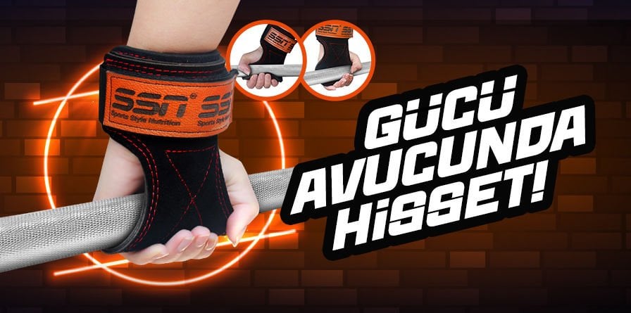 Fitment Gerçek Deri Çok Amaçlı Ağırlık Eldiveni ( Eldiven, Wrist Wrap, Lifting Grip, Lifting Strap )