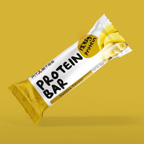 FIT BITES PROTEIN BAR 50 GR 12 ADET MUZ