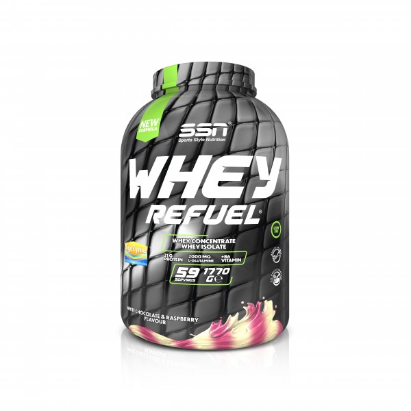 SSN Sports Style Nutrition Whey Refuel 1770 Gr (Beyaz Çikolata Ahududu) Protein Tozu