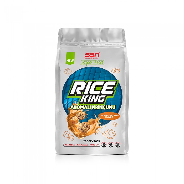 SSN Sports Style Nutrition SuperFood Rice King 1000 Gr  Aromalı Pirinç Unu ( Karamel ve Kurabiye )