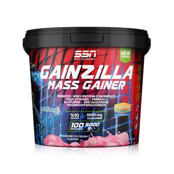 SSN Sports Style Nutrition Gainzilla Mass Gainer 5000 g (Çilekli Dondurma) 