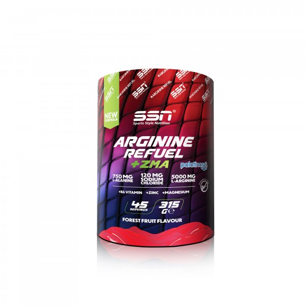 SSN Sports Style Nutrition Arginine Refuel  ZMA 315 Gr (Orman Meyve) Amino Asit