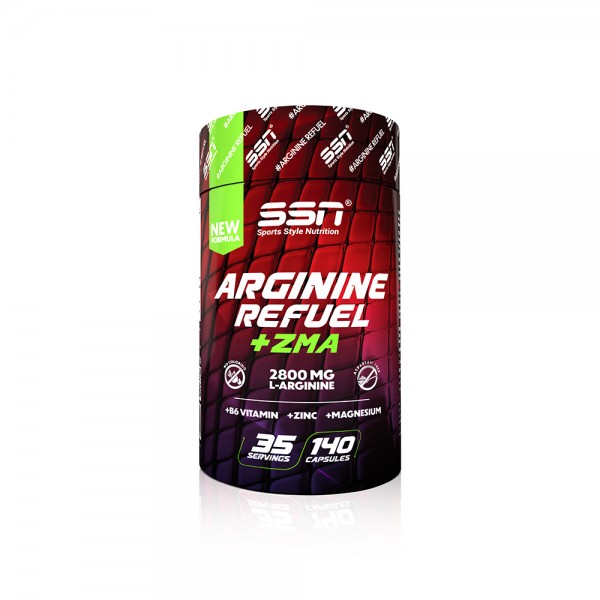 SSN Sports Style Nutrition Arginine Refuel  ZMA 140 Kapsül Amino Asit