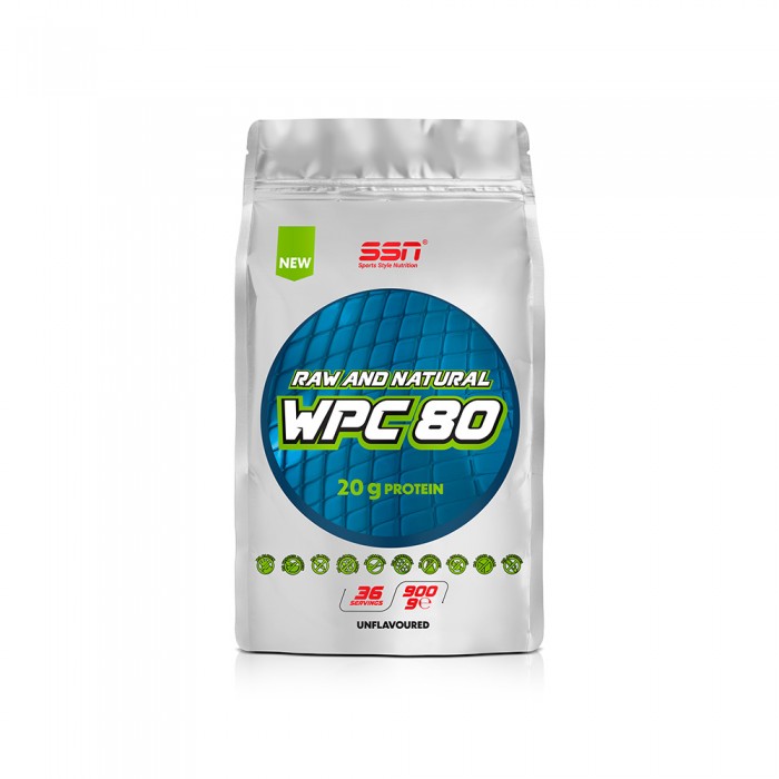 SSN Sports Style Nutrition Raw and Natural WPC 80 Protein Tozu 900 gram