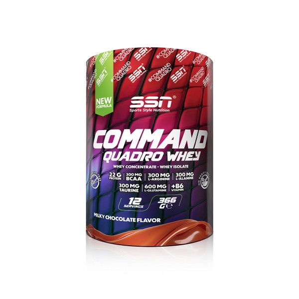 SSN Sports Style Nutrition Command Quadro Whey 366 Gr (Çikolata) Protein Tozu